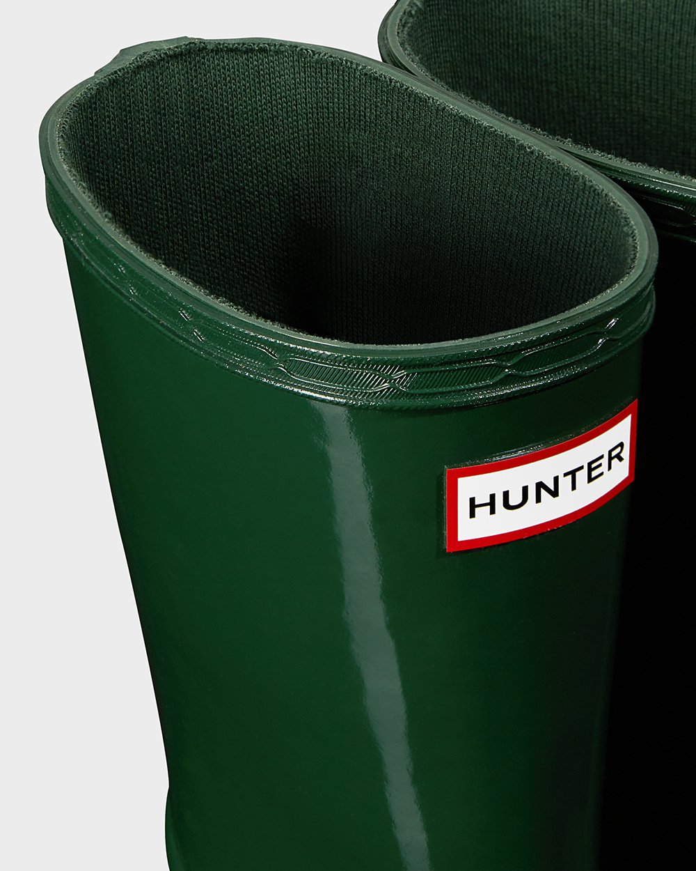 Botas de Lluvia Hunter Niños - Original First Classic Gloss - Verdes - UYVRTZH-25